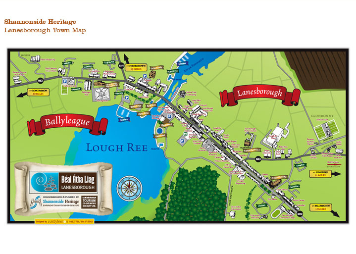 Shannonside Heritage, Lanesborough Town Map