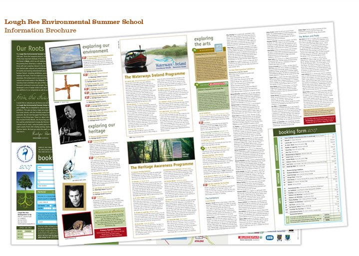 Lough Ree Environmental Summer School - Information Brochures Lough Ree Environmental Summer School - Information Brochures