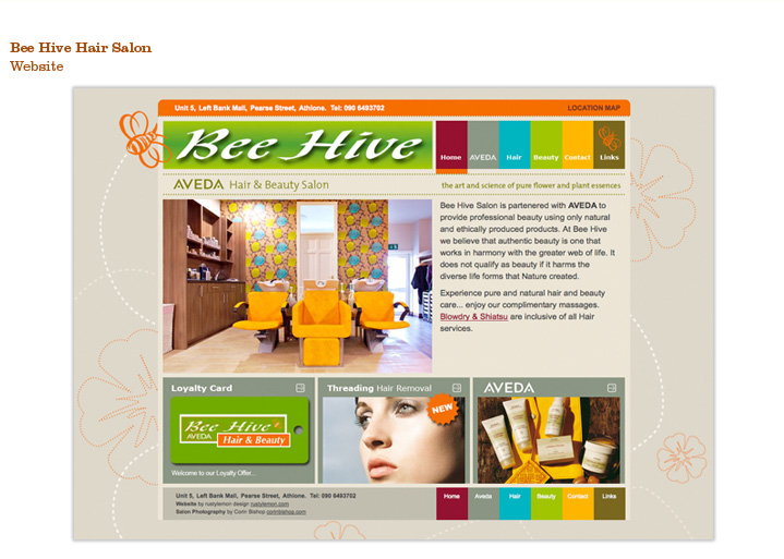 Bee Hive Hair Salon, Content managed website Bee Hive Hair Salon, Content managed website