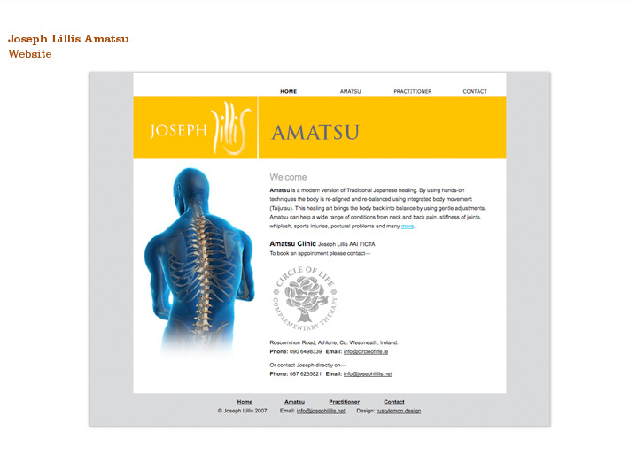 Joseph Lillis Amatsu, Website design and branding