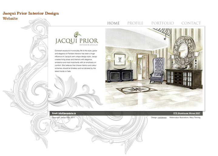 Jacqui Prior, Content managed website and branding